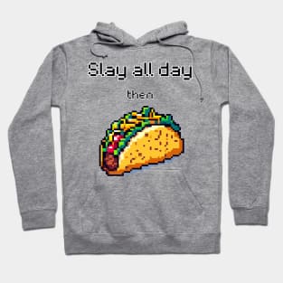 Taco Triumph - Pixel Art Foodie Delight Hoodie